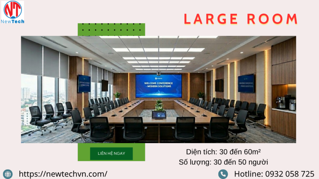 Newtech địa điểm cho thuê thiết bị họp trực tuyến uy tín, chính hãng